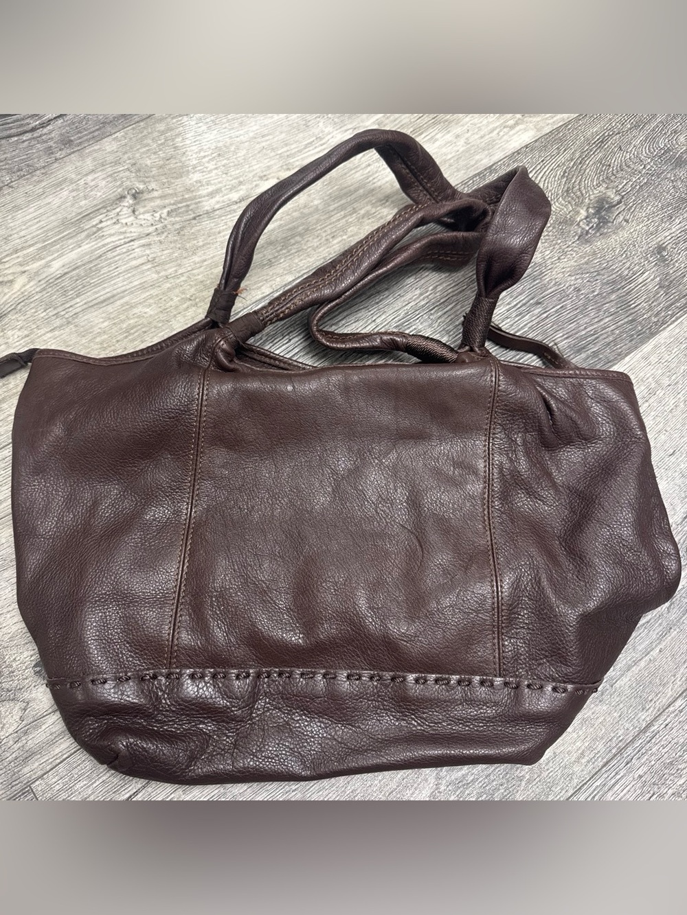 The Sak Chocolate Brown Leather Shoulder Bag